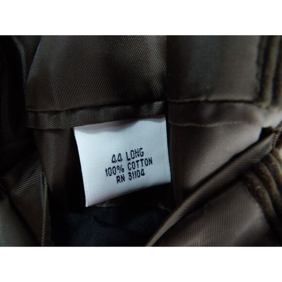 Meeting Street Mens Corduroy Blazer 44L Long Brown Double Button Career Party - Picture 8 of 16